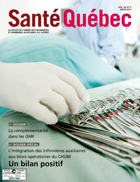 Télécharger ce numéro - Ordre des infirmières et infirmiers ...