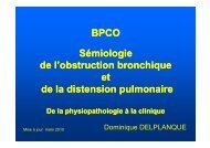 BPCO Sémiologie de l'obstruction bronchique te ... - Kiné respiratoire