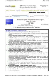 Broncho-pneumopathies chroniques obstructives (BPCO)