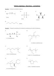 Chimie organique : Exercices – corrections - rpn