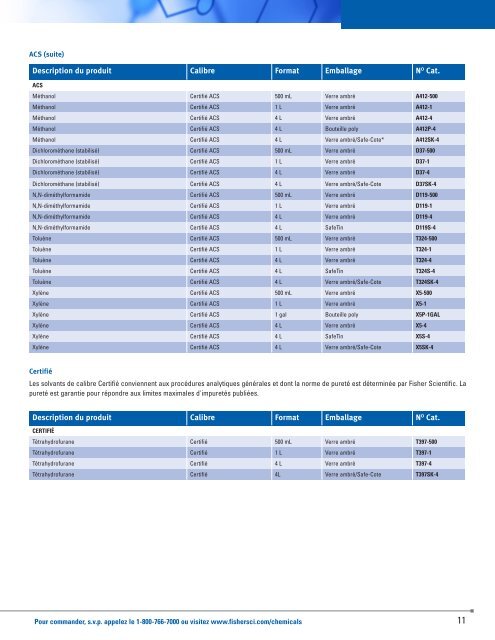 Produits chimiques pour techniques analytiques - Fisher Scientific