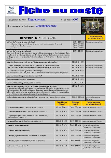 msma48a-Fiche securité au poste regroupement