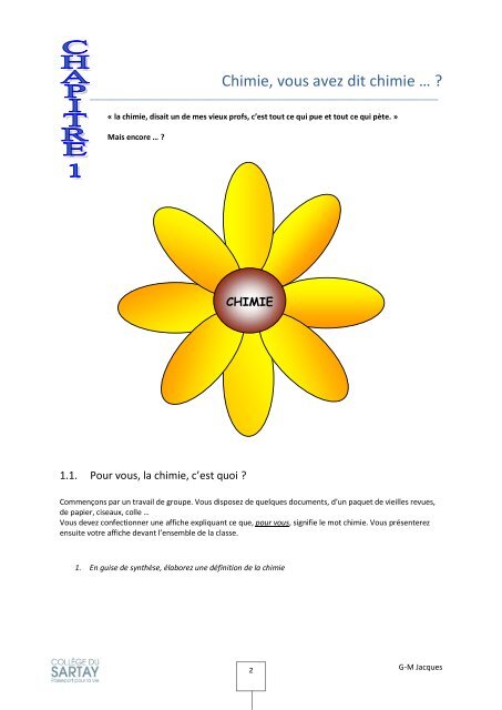 cours de Mr Jacques sciences 5h