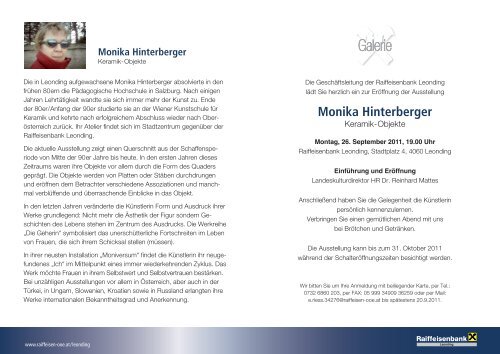 Monika Hinterberger - Raiffeisen