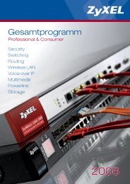 ZyXEL Gesamtprogramm 2008