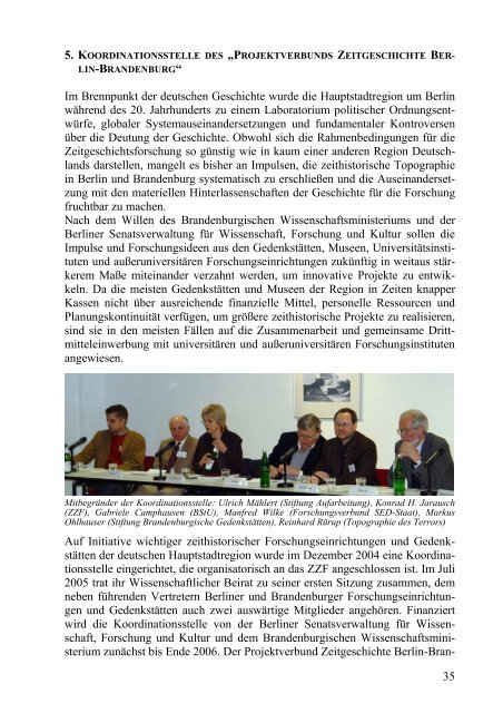 Tätigkeitsbericht 2004-05 (PDF) - Zentrum für Zeithistorische ...