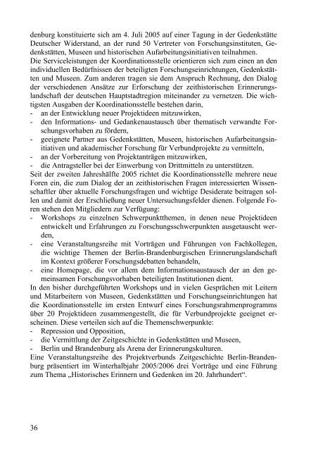 Tätigkeitsbericht 2004-05 (PDF) - Zentrum für Zeithistorische ...