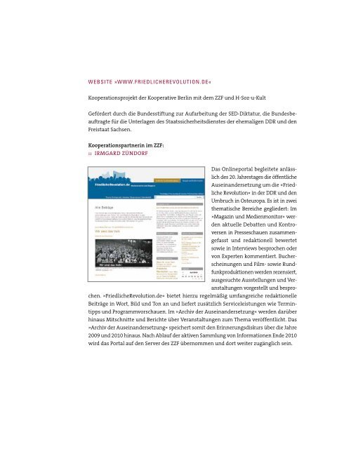 Jahresbericht 2009 (PDF) - Zentrum für Zeithistorische Forschung ...