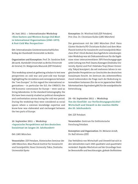 Jahresbericht 2011 (PDF) - Zentrum für Zeithistorische Forschung ...