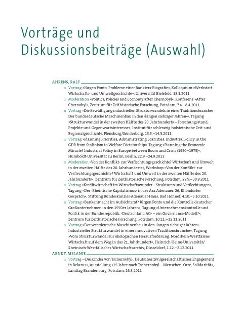 Jahresbericht 2011 (PDF) - Zentrum für Zeithistorische Forschung ...