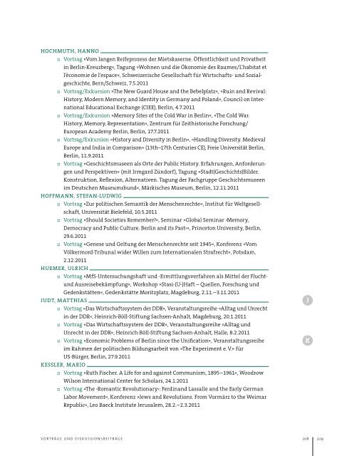 Jahresbericht 2011 (PDF) - Zentrum für Zeithistorische Forschung ...