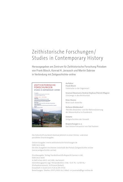 Jahresbericht 2011 (PDF) - Zentrum für Zeithistorische Forschung ...