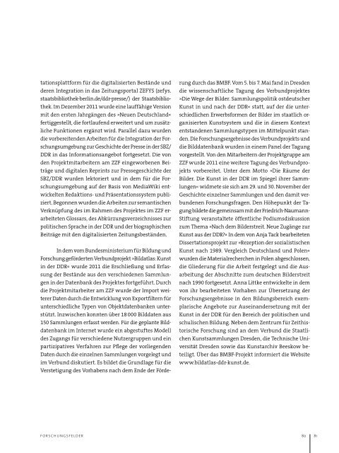 Jahresbericht 2011 (PDF) - Zentrum für Zeithistorische Forschung ...