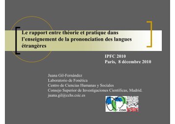 Le rapport entre théorie et pratique dans l'enseignement de la ...