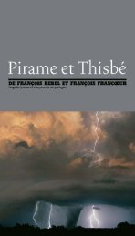Pirame et Thisbé - Angers Nantes Opéra
