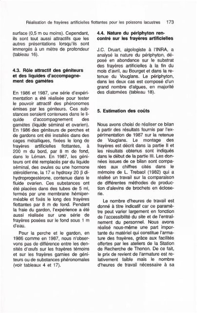 Réalisation de frayères artificielles flottantes pour les poissons ...