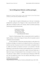 Sur le bilinguisme littéraire castillan-portugais - CLUL