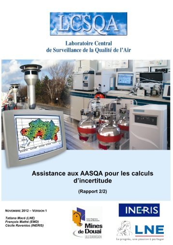 Assistance aux AASQA pour les calculs d'incertitude - LCSQA