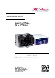 Direct Print Module Série DPM III xi - Carl Valentin GmbH