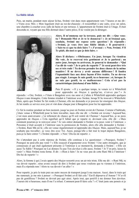 Prema - La revue de l'Organisation Sathya Sai France