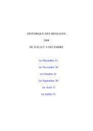 HISTORIQUE DES MESSAGES 2008 DE ... - le-lien-Maarif.com