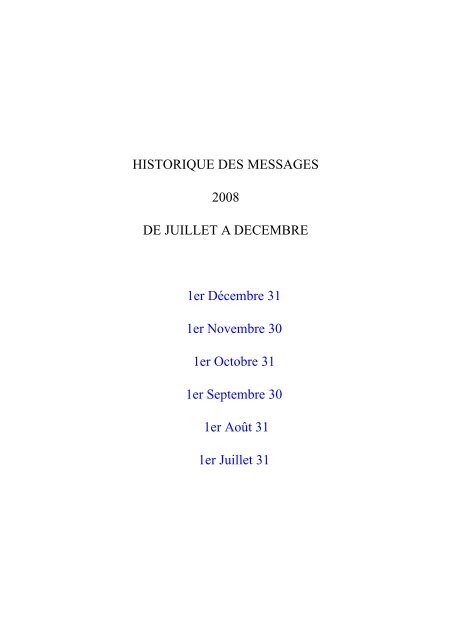 Historique Des Messages 2008 De Le Lien Maarif Com