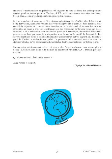 Prema - La revue de l'Organisation Sathya Sai France