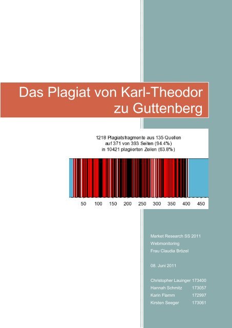 Das Plagiat von Karl-Theodor zu Guttenberg - Claudia Brözel