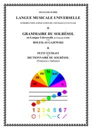 Grammaire du solresol - Labirinto Ermetico