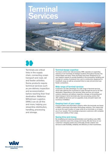 Terminal services (PDF) - Wallenius Wilhelmsen Logistics