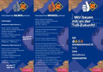 Flyer Handwerkerwand - TuS Koblenz