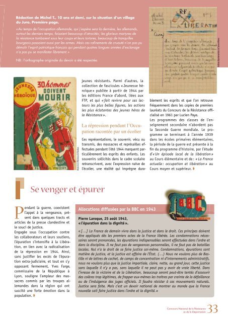 brochure pédagogique - Fondation de la France Libre