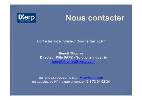 La gestion des Autorisations sur SAP® selon IXERP