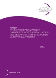 ETUDE PERCEPTION PAR LES USAGERS DES OUTILS D ... - Cnsa