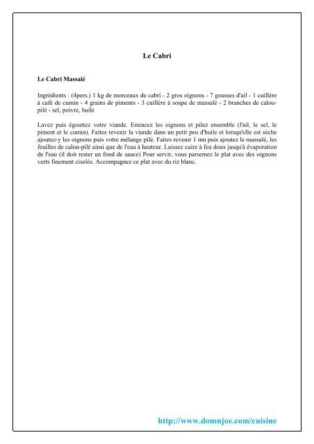 Cuisine Créole (pdf)