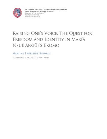 Boumtje, Martine Ernestine - Raising One s Voice.pdf