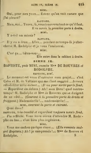 La vie de bohème, piéce en cinq actes, mélée de chants