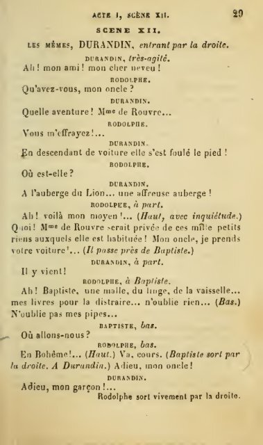 La vie de bohème, piéce en cinq actes, mélée de chants