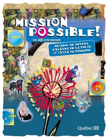 Mission possible : un défi à ta mesure - Ministère de l'Éducation, du ...