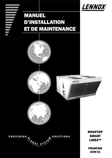 IOM / Roof-top Smart et Linéa - Lennox