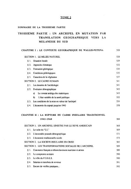 Espaces coloniaux et société polynésienne de Wallis-Futuna ... - IRD