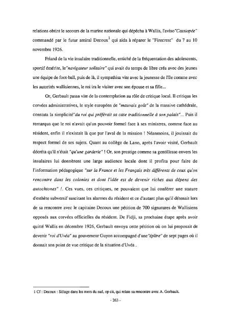 Espaces coloniaux et société polynésienne de Wallis-Futuna ... - IRD