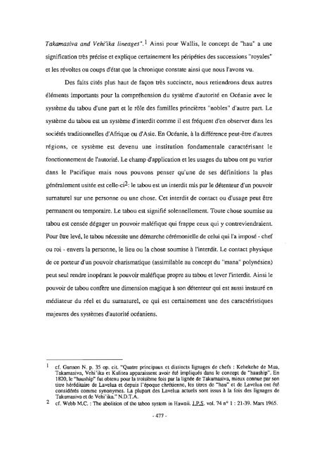 Espaces coloniaux et société polynésienne de Wallis-Futuna ... - IRD