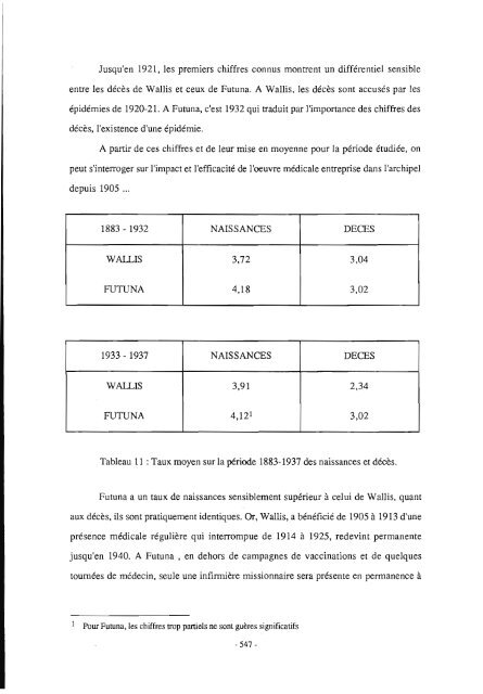 Espaces coloniaux et société polynésienne de Wallis-Futuna ... - IRD