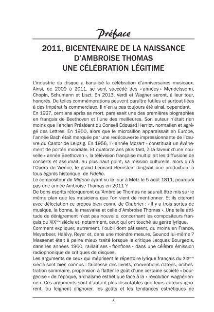 BICENTENAIRE AMBROISE THOMAS - cercle lyrique de metz