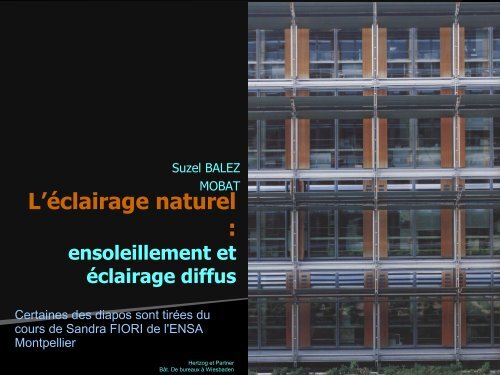 Eclairage naturel