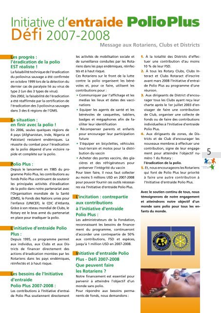 Responsable de publication : Jean-Michel BÉCAVIN - Rotary ...