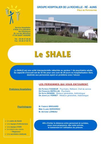 Le SHALE - Centre Hospitalier de La Rochelle