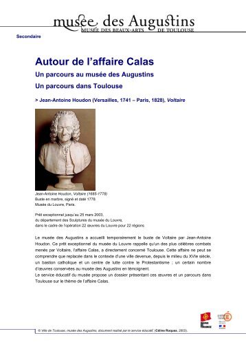 Autour de l'affaire Calas - Edu.augustins.org - Musée des Augustins