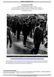 Paris - 14 juillet 1953 - Mouvement social algerien : histoire et ...